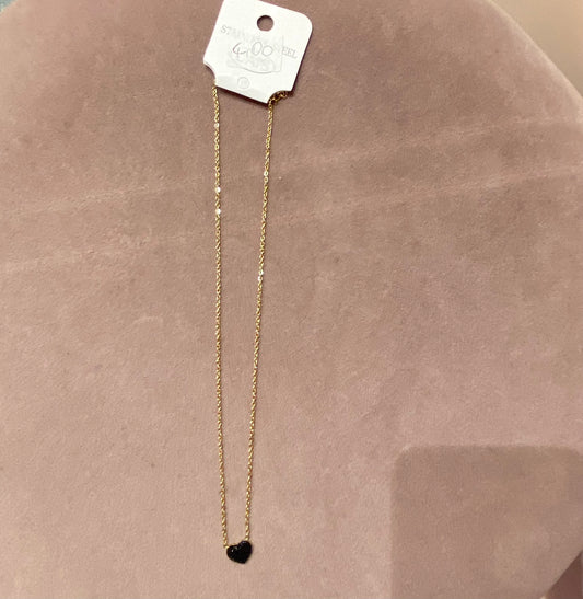 Collana cuore strass