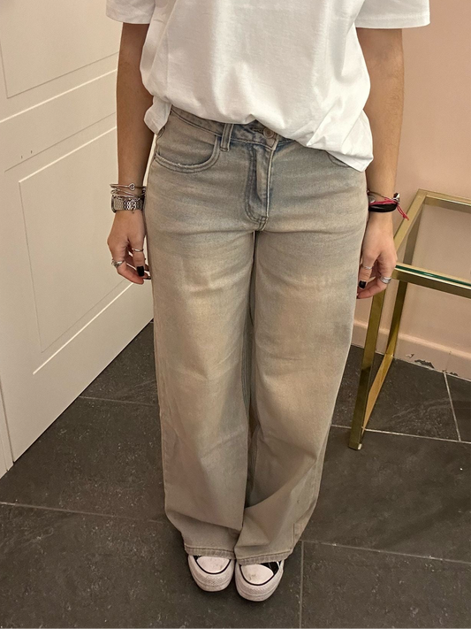 Jeans sfumato rosa